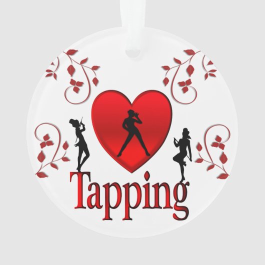 I Heart Tap Dance Ornament (achterkant)