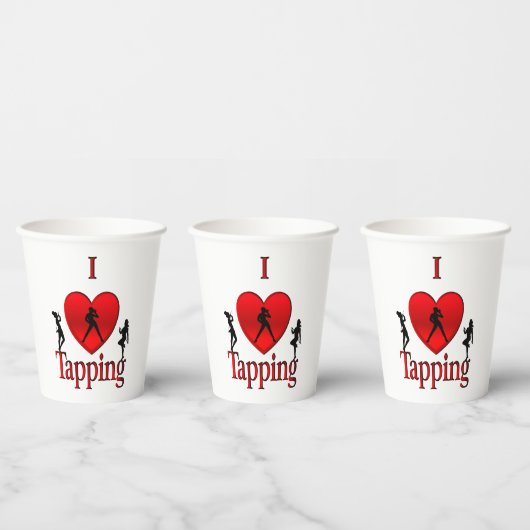 I Heart Tap Dance Papieren Bekers (Multi)