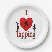 I Heart Tap Dance Papieren Bordje (Voorkant)