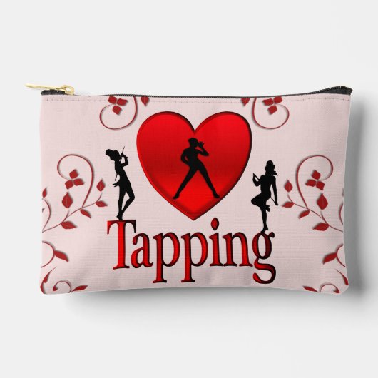 I Heart Tap Dance Pink Etui (Voorkant)