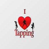 I Heart Tap Dance Raamsticker (Vel)
