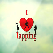 I Heart Tap Dance Raamsticker (Vel 3)
