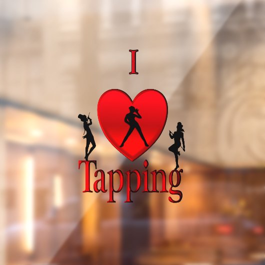 I Heart Tap Dance Raamsticker (Vel 2)