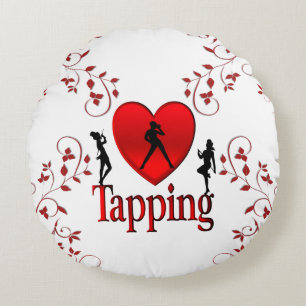 I Heart Tap Dance Rond Kussen