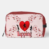 I Heart Tap Dance Roze Toilettasje (Achterkant)