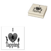 I Heart Tap Dance Rubberstempel (Gestempeld)