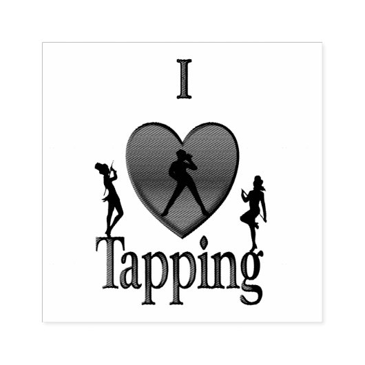 I Heart Tap Dance Rubberstempel (Afrduk)