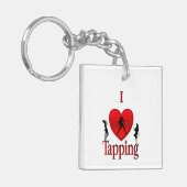 I Heart Tap Dance Sleutelhanger (Voorkant Links)