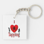 I Heart Tap Dance Sleutelhanger (Achterkant)