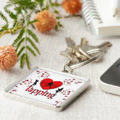I Heart Tap Dance Sleutelhanger (Zijkant)
