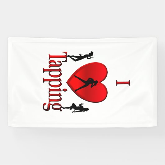 I Heart Tap Dance Spandoek (Horizontaal)