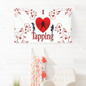 I Heart Tap Dance Spandoek (Insitu)