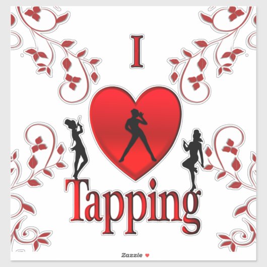 I Heart Tap Dance Sticker (Vel)