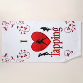 I Heart Tap Dance Strandlaken (Voorkant)