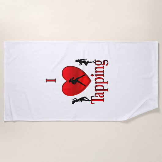 I Heart Tap Dance Strandlaken (Voorkant)