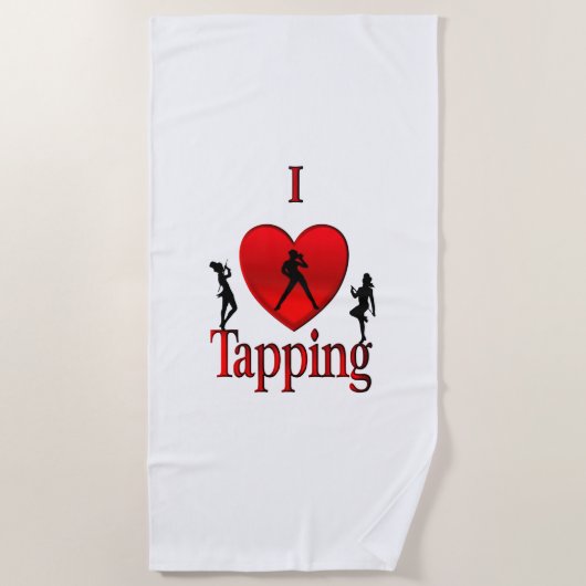 I Heart Tap Dance Strandlaken (Voorkant)