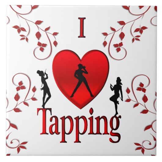 I Heart Tap Dance Tegeltje (Voorkant)