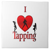 I Heart Tap Dance Tegeltje (Voorkant)