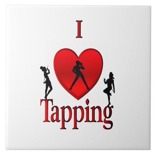 I Heart Tap Dance Tegeltje (Voorkant)
