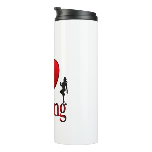 I Heart Tap Dance Thermosbeker (Geroteerd rechts)