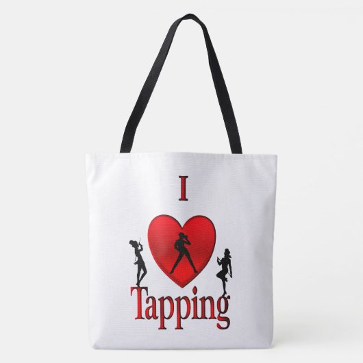 I Heart Tap Dance Tote Bag (Voorkant)