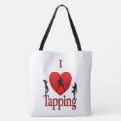 I Heart Tap Dance Tote Bag (Achterkant)