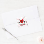 I Heart Tap Dance Vierkante Sticker (Envelop)