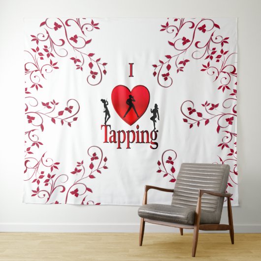 I Heart Tap Dance Wandkleed (In Situ (horizontaal))
