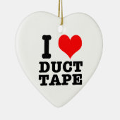 I HEART-tape (LOVE) Keramisch Ornament (Rechts)