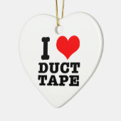 I HEART-tape (LOVE) Keramisch Ornament (Links)