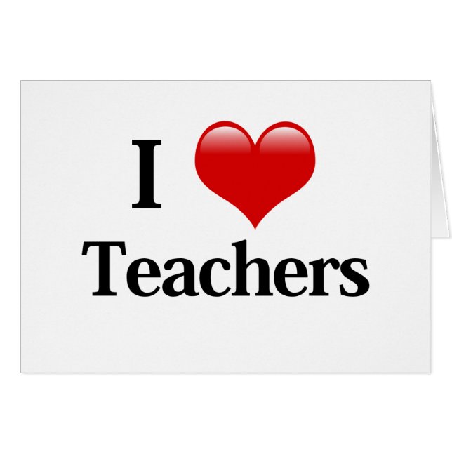 I Heart Teachers (Voorkant Horizontaal)