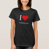 I Heart Tennessee Black Vrouwen T-shirt (Voorkant)