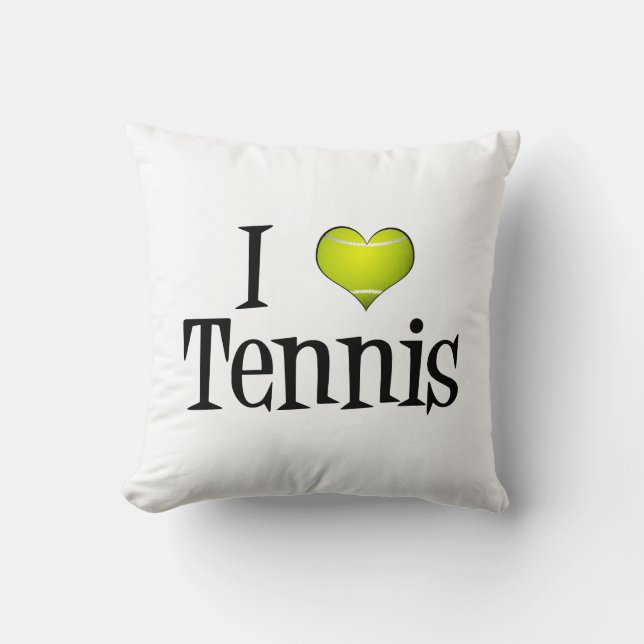I Heart Tennis Kussen (Voorkant)