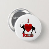 I Heart Tennis Ronde Button 5,7 Cm (Voorkant /achterkant)