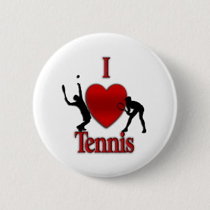 I Heart Tennis Ronde Button 5,7 Cm