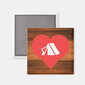 I Heart Tents Icon Magneet (Voorkant / Achterkant)
