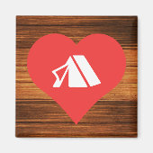 I Heart Tents Icon Magneet (Voorkant)