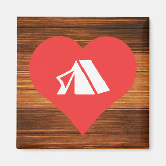 I Heart Tents Icon Magneet