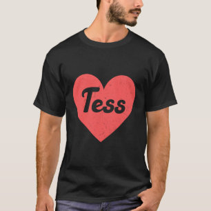 I Heart Tess - Voornamen en harten Ik hou van Tess T-shirt