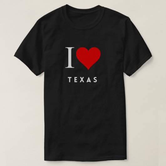 I Heart Texas blk Mannen T-shirt (Design voorkant)