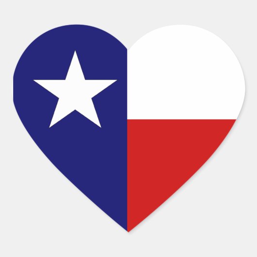 I Heart Texas Flag Lone Star State Travel sticker (Voorkant)