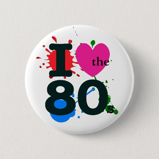 I Heart the 80s Button (Voorkant)
