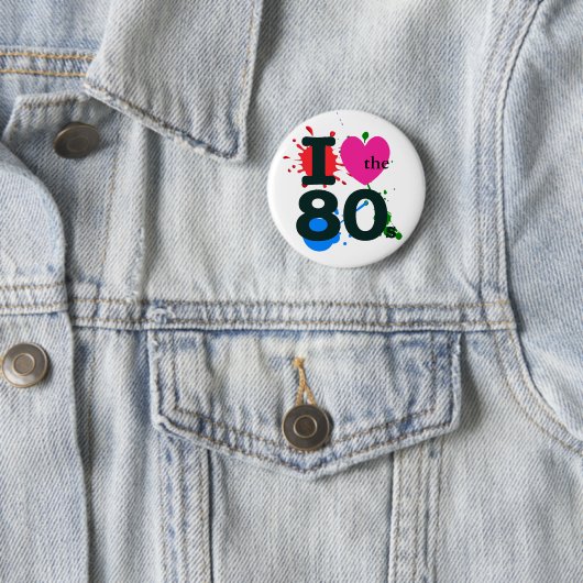 I Heart the 80s Button (In situ)
