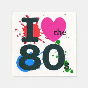 I Heart The 80s Cocktail servet