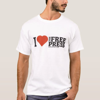 I Heart The Free Press Mannen T-Shirt