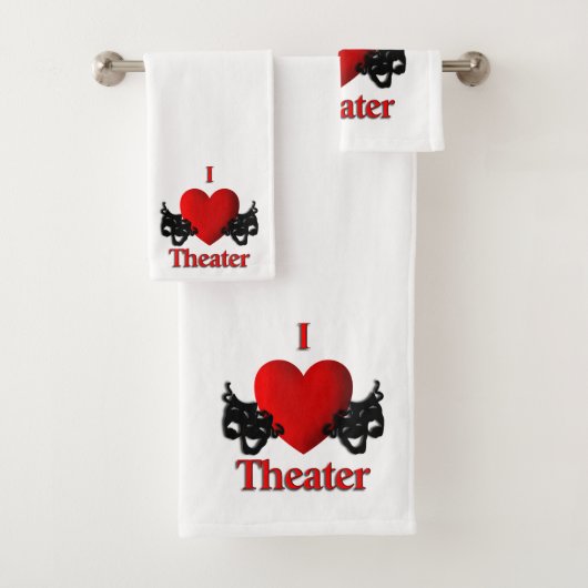 I Heart Theater Bad Handdoek (Insitu)