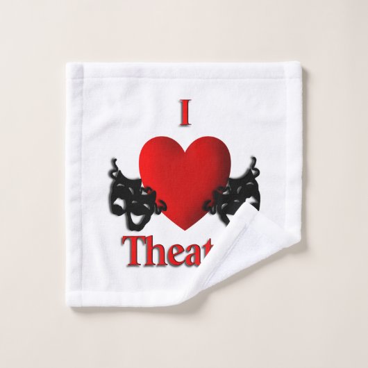 I Heart Theater Bad Handdoek (Wasdoekje)