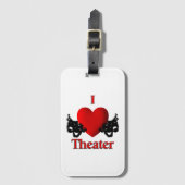 I Heart Theater Bagagelabel (Voorkant (verticaal))