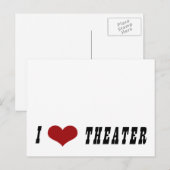 I Heart Theater Briefkaart (Voorkant / Achterkant)