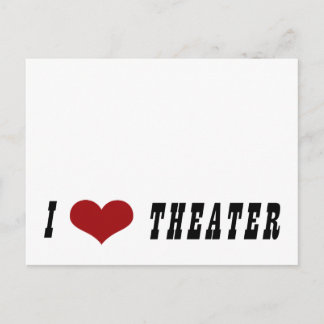 I Heart Theater Briefkaart
